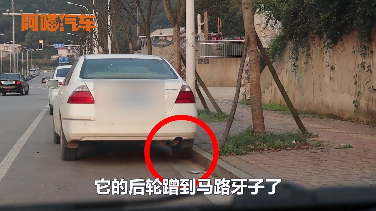 壹分鐘學會靠邊停車，判斷車輪與馬路牙子的距離，比駕校教的實用