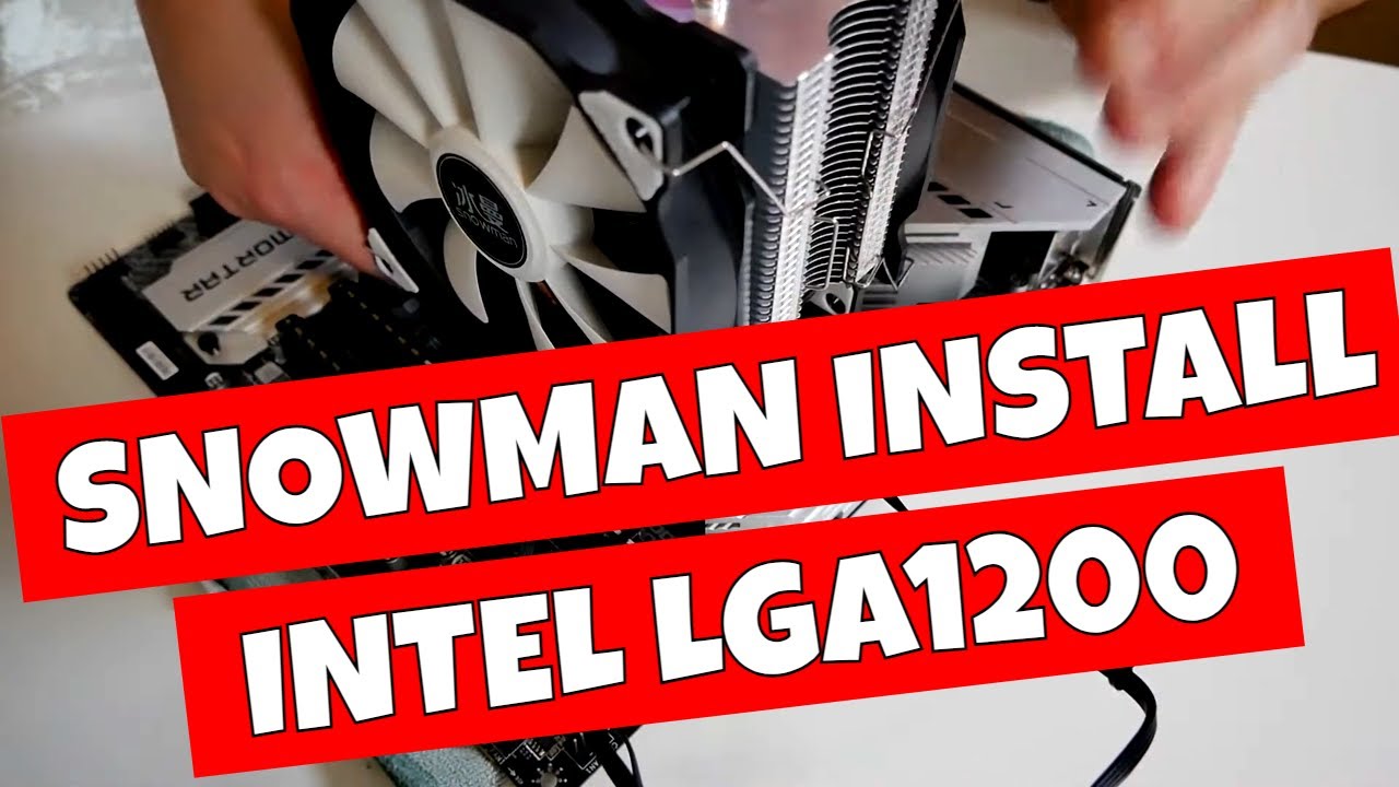 How To Install Aftermarket Snowman M T4 Cooler On Intel 775 115x & LGA1200 Sockets