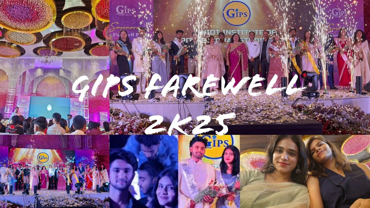 GNIOT GIPS FAREWELL SAYONARA 2025 At The Grand Rama Ceremonial Greater Noida Uttar Pradesh 😍❤️