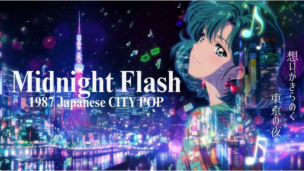 80s Japanese City Pop - Midnight Flash - 80年代東京の夜を彩るノスタルジックシティポップ