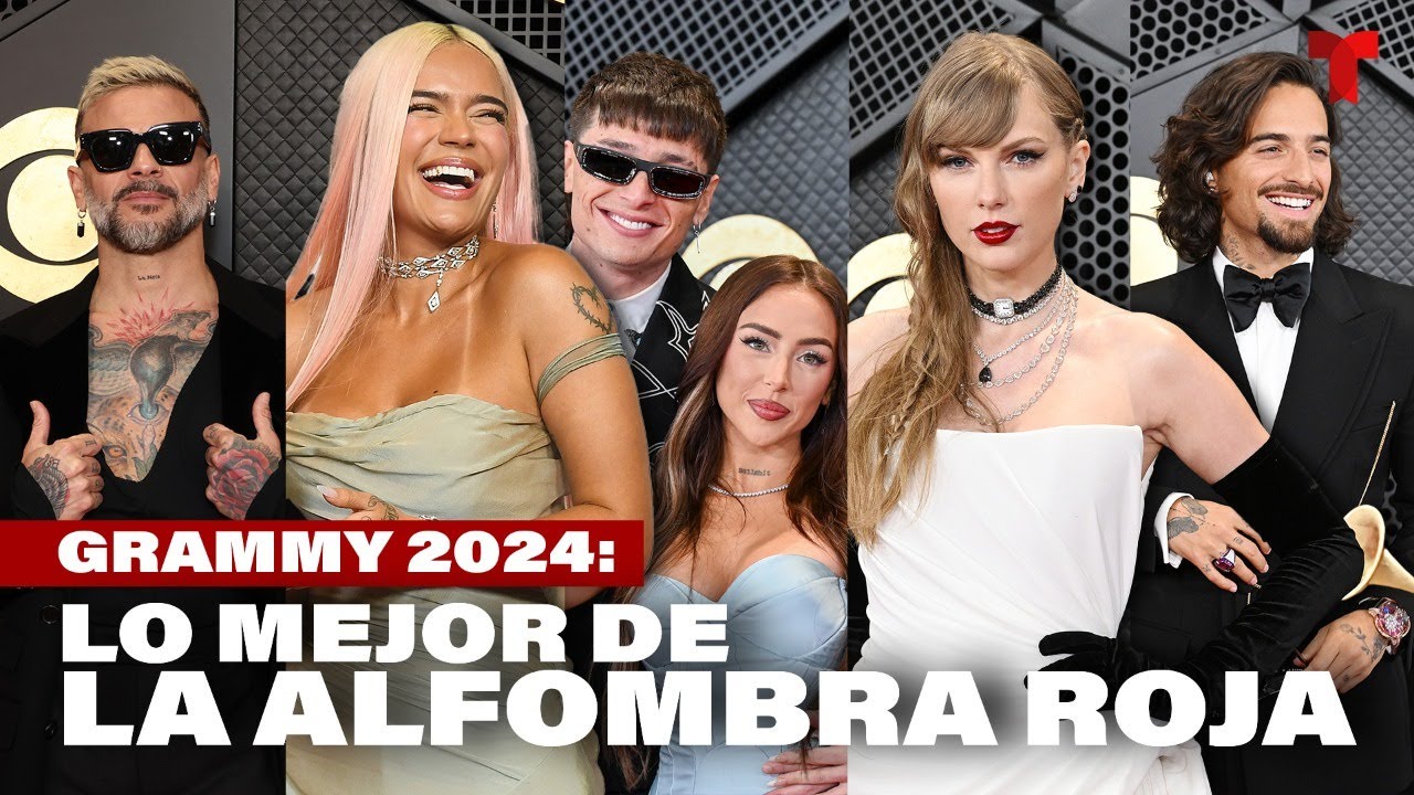 Revive lo mejor de la alfombra de los Premios GRAMMYs 2024 | Telemundo Entretenimiento