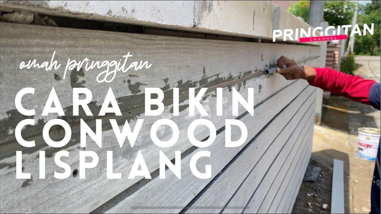 Tutorial pasang conwood edisi murah❗️bikin pagar murah terlihat mahal‼️
