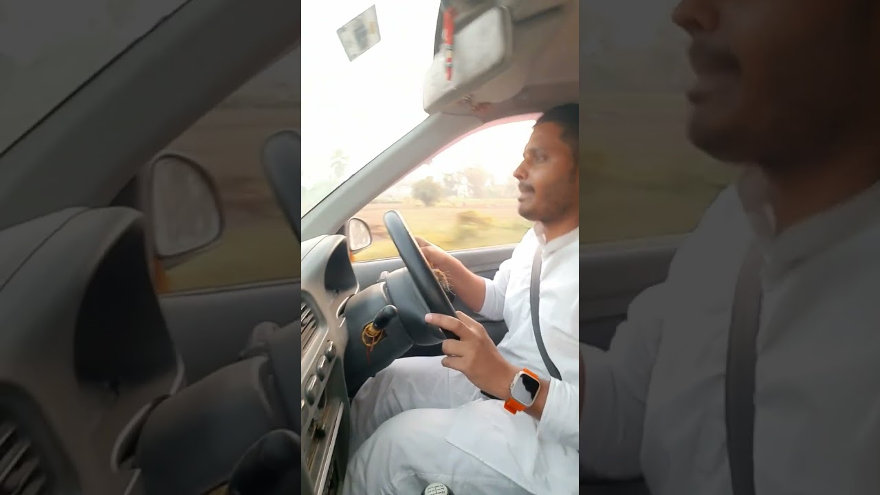 Freely driving car at highway without fear.