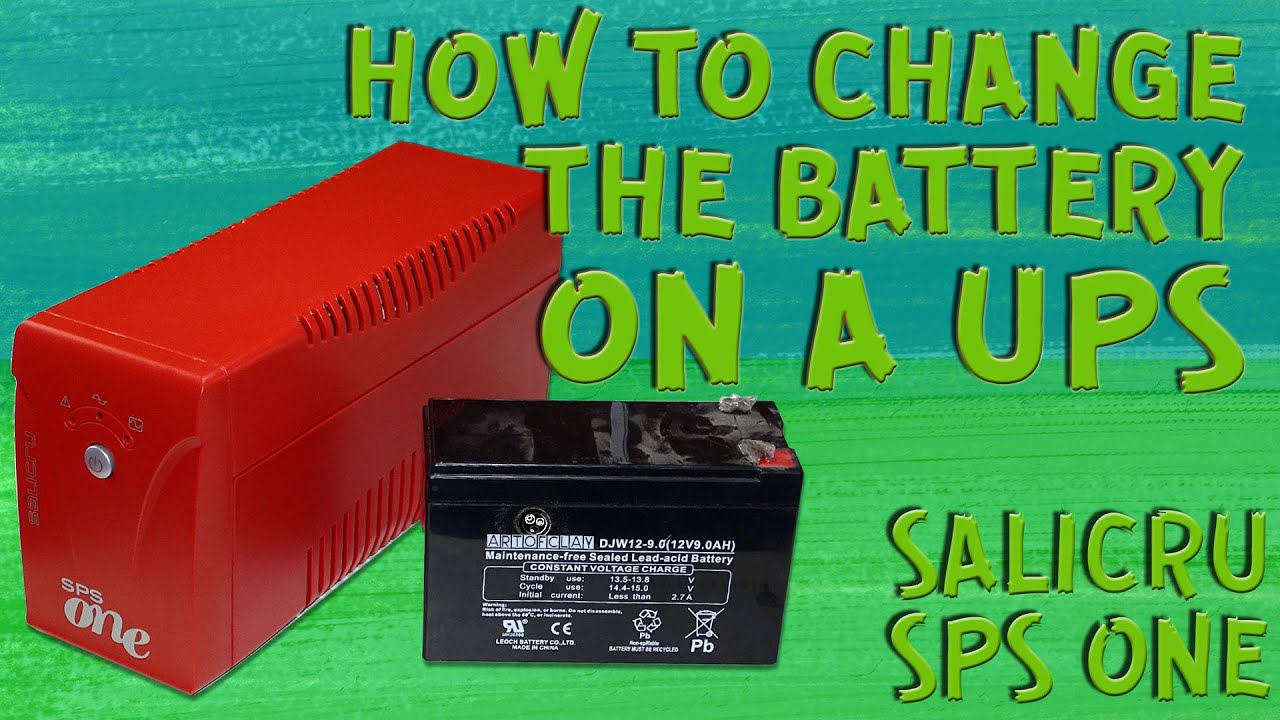HOW I CHANGE MY UPS BATTERY (SALICRU SPS ONE 900)