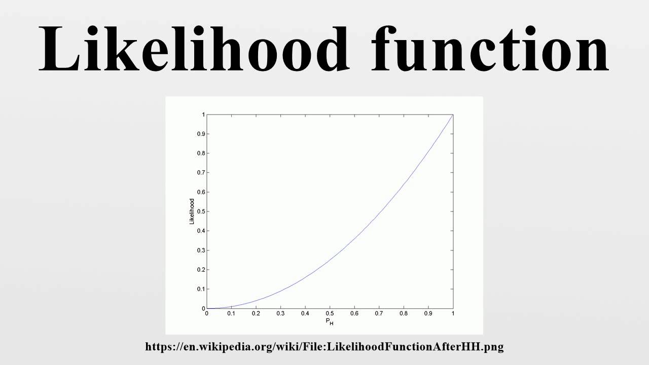 Likelihood function