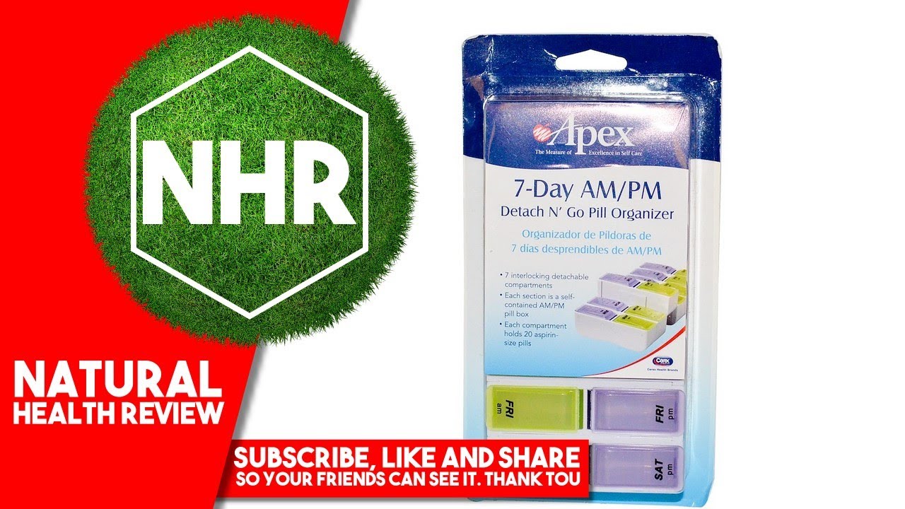 Apex, 7-Day AM/PM Detach N' Go, 1 Pill Organizer