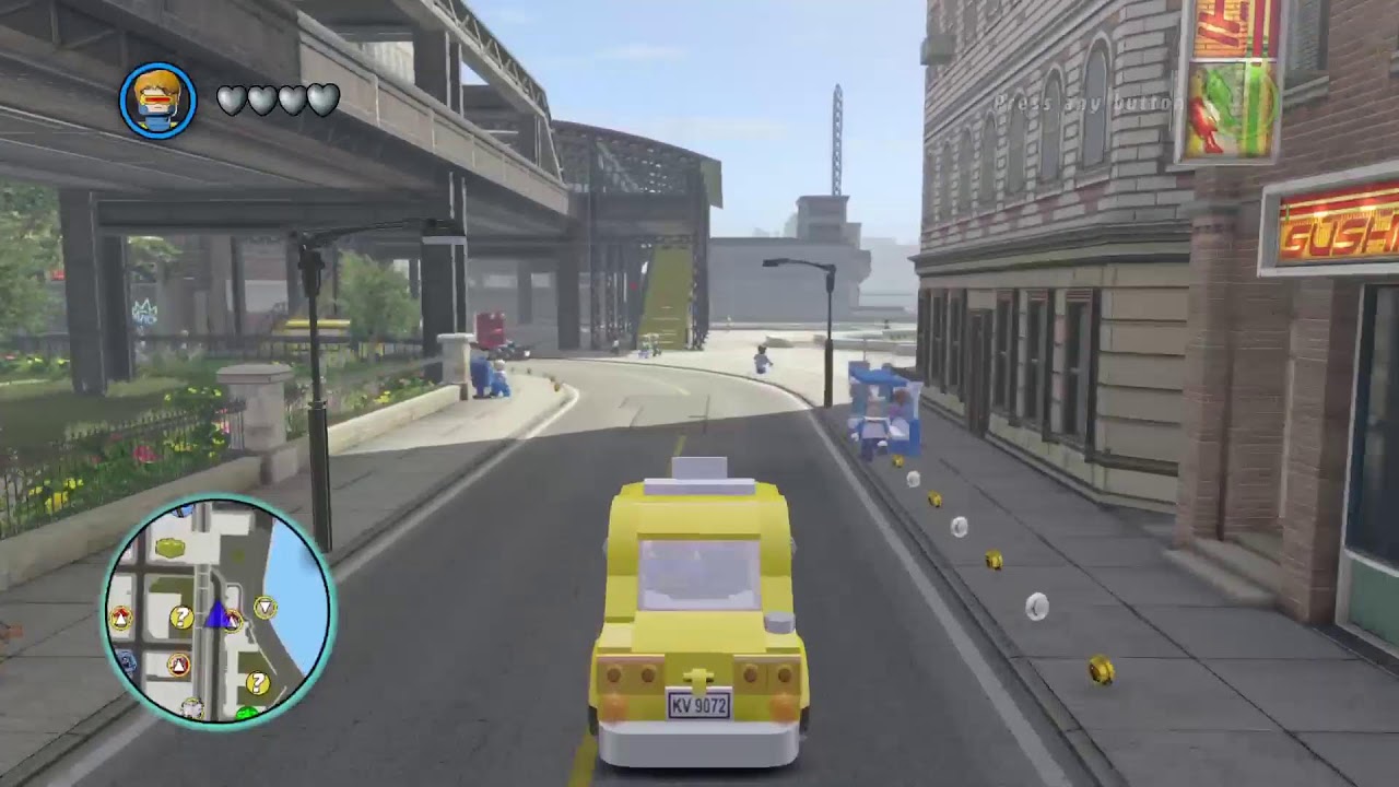 Lego marvel super heros Cars driving Live