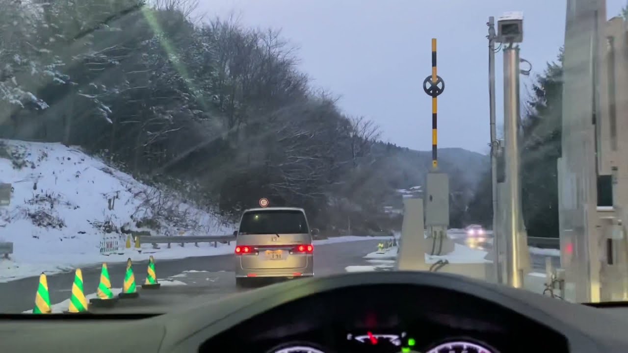 Beautiful nature somewhere in Iwate Japan road trip “long tunnel”