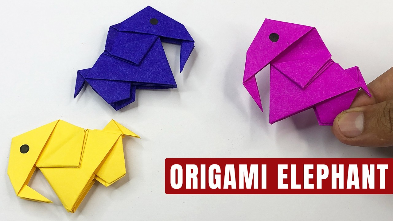Easy Origami Elephant Tutorial | DIY Paper Craft for Beginners
