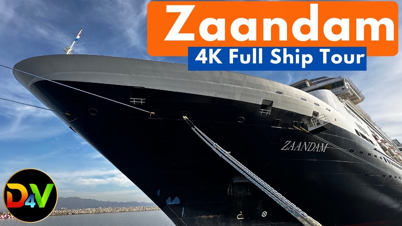 Holland America's Zaandam Deck-by-Deck Ship Tour and Review   4K