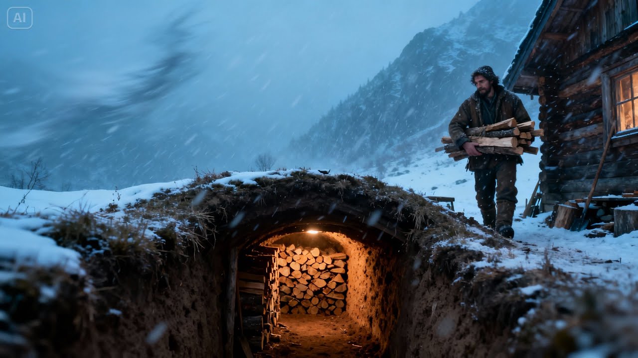 SETTLERS MOCKED HIS “HIDDEN” TUNNEL — UNTIL IT LET HIM HAUL FIREWOOD IN STORMS
