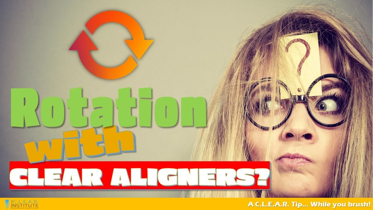How can you rotate teeth with Invisalign clear aligners?
