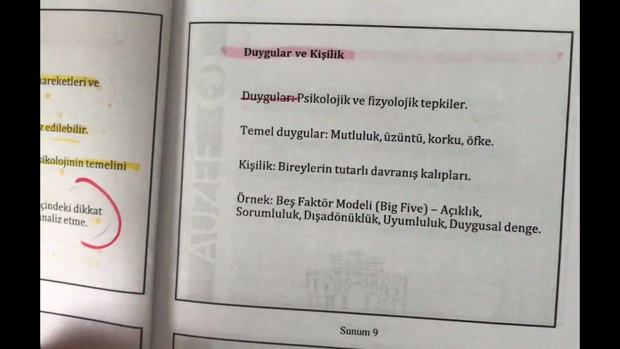 #auzef#psikoloji vize konu anlatımı dikkat sınavda çıkabilir!!