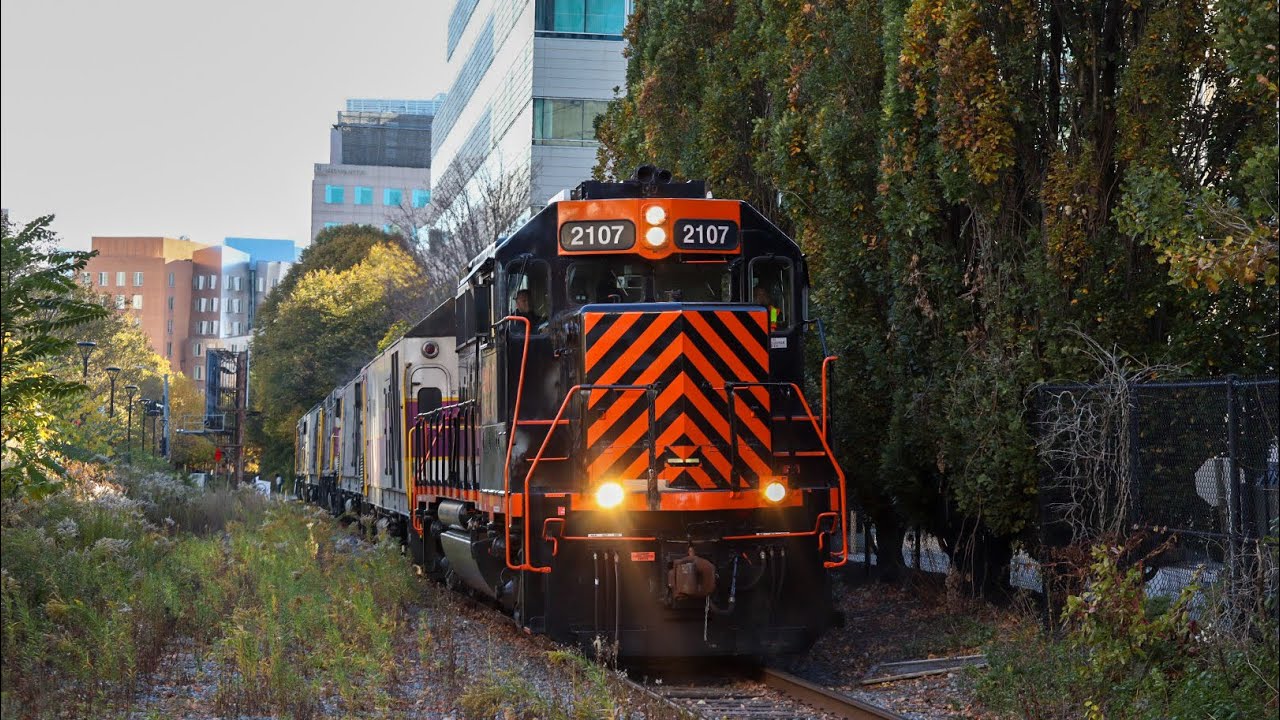 PNLX MP20GP-3 2107 on the readville switcher and on the Worcester extra.  