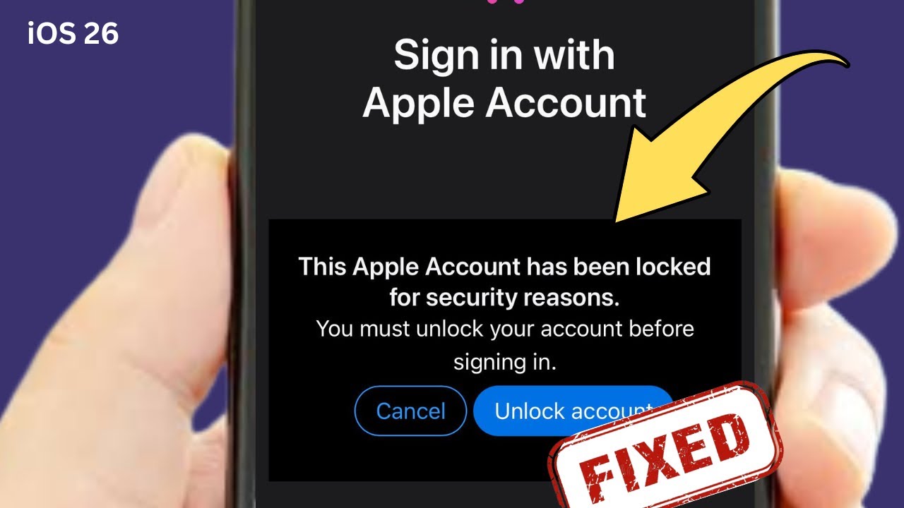 Как это исправить? Учетная запись Apple заблокирована по соображениям безопасности.