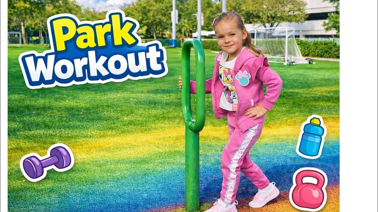 Fun Outdoor Workout with Nicole🏃‍♀️‍➡️🎾🏆 Весёлая зарядка на свежем воздухе с Николь😎