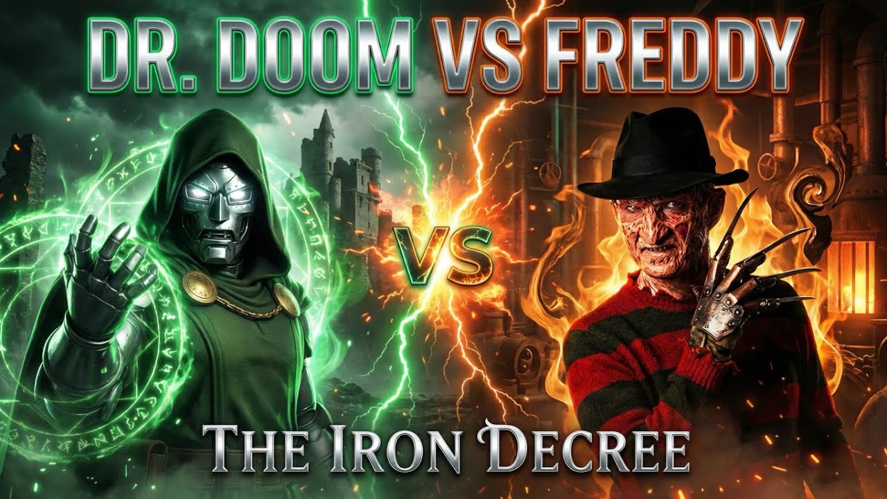 Doctor Doom VS Freddy Krueger! 😱 The Iron Decree | From Ink to Malice!