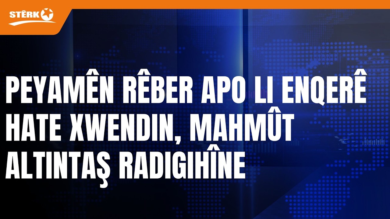 Peyamên Rêber APO li Enqerê hate xwendin, Mahmût Altintaş radigihîne.