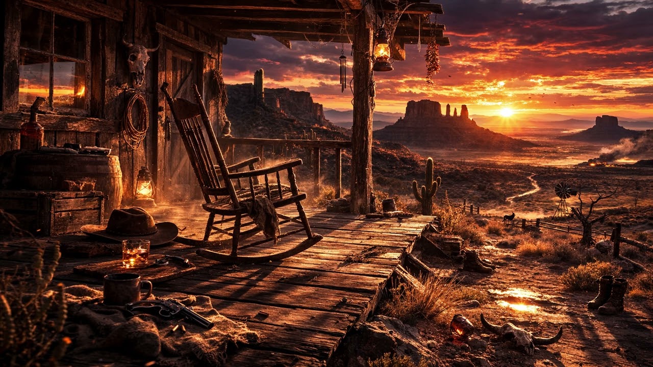 Cinematic Western Guitar Ambience - The Last Golden Light (Desert Instrumental Music)