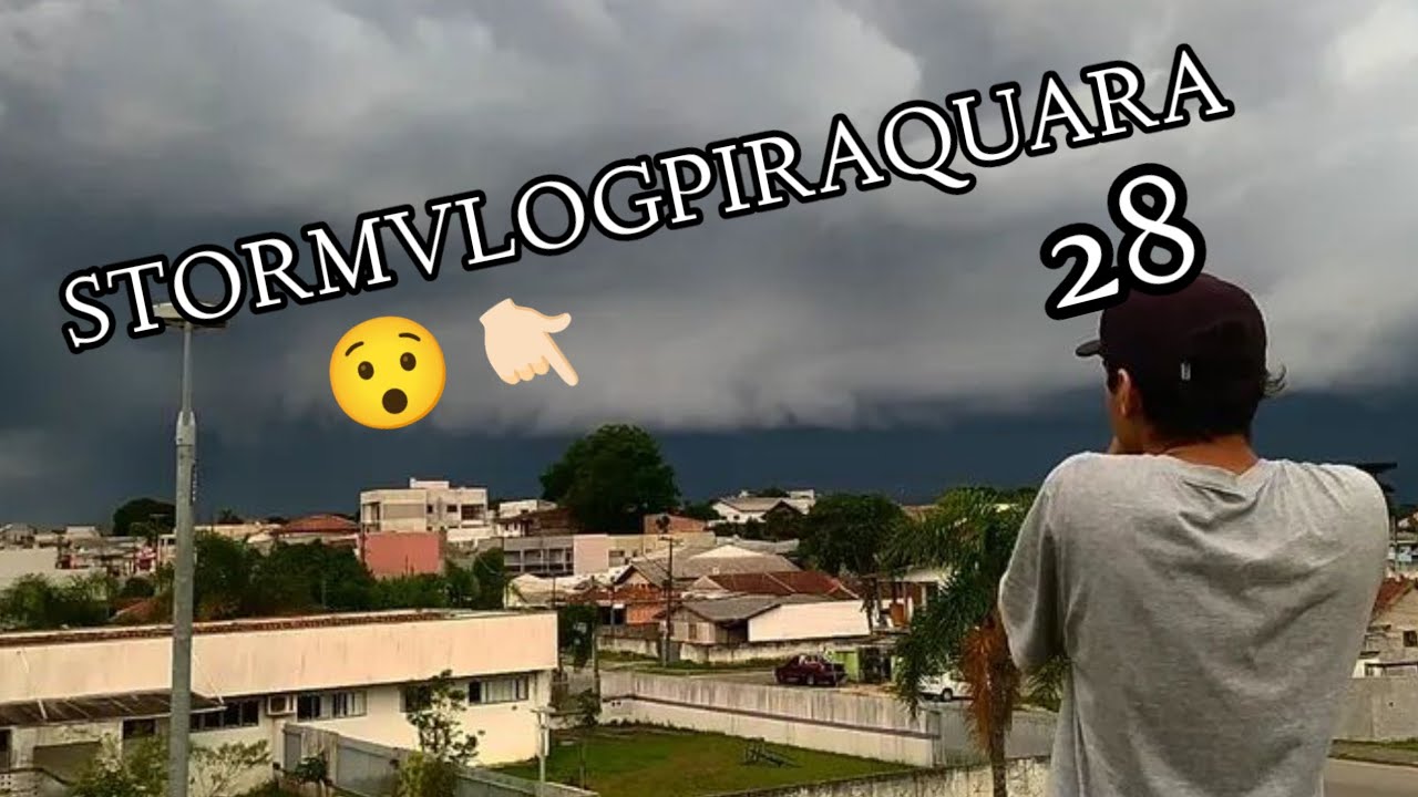 STORMVLOGPIRAQUARA#28  SUPER CÉLULA MINHA CIDADE ESCAPOU DE UM TORNADO!
