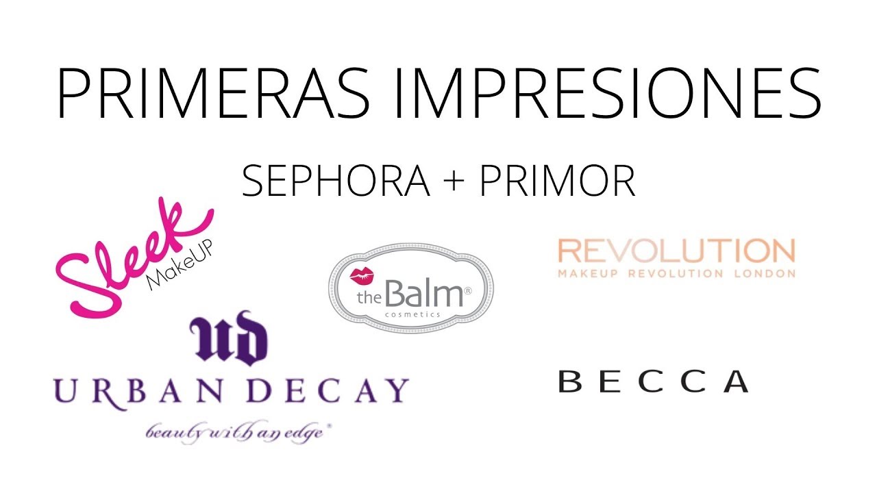 Primeras impresiones PRIMOR + SEPHORA / iconos de marcas