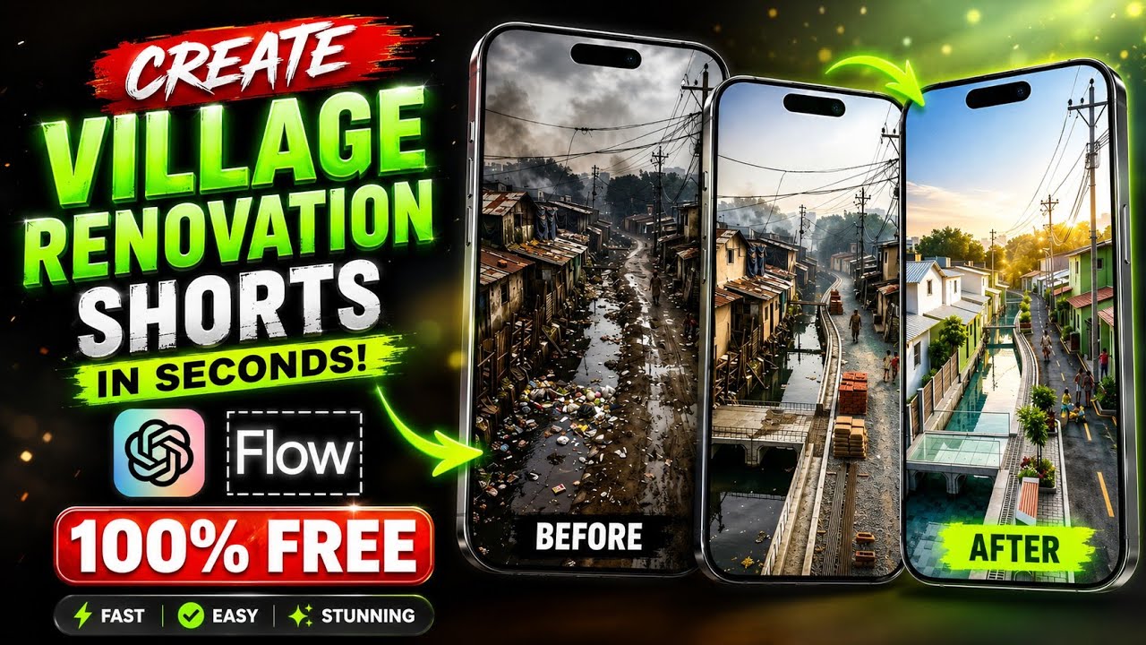 How I Make AI Village Renovation Videos That Getting Millions of Views