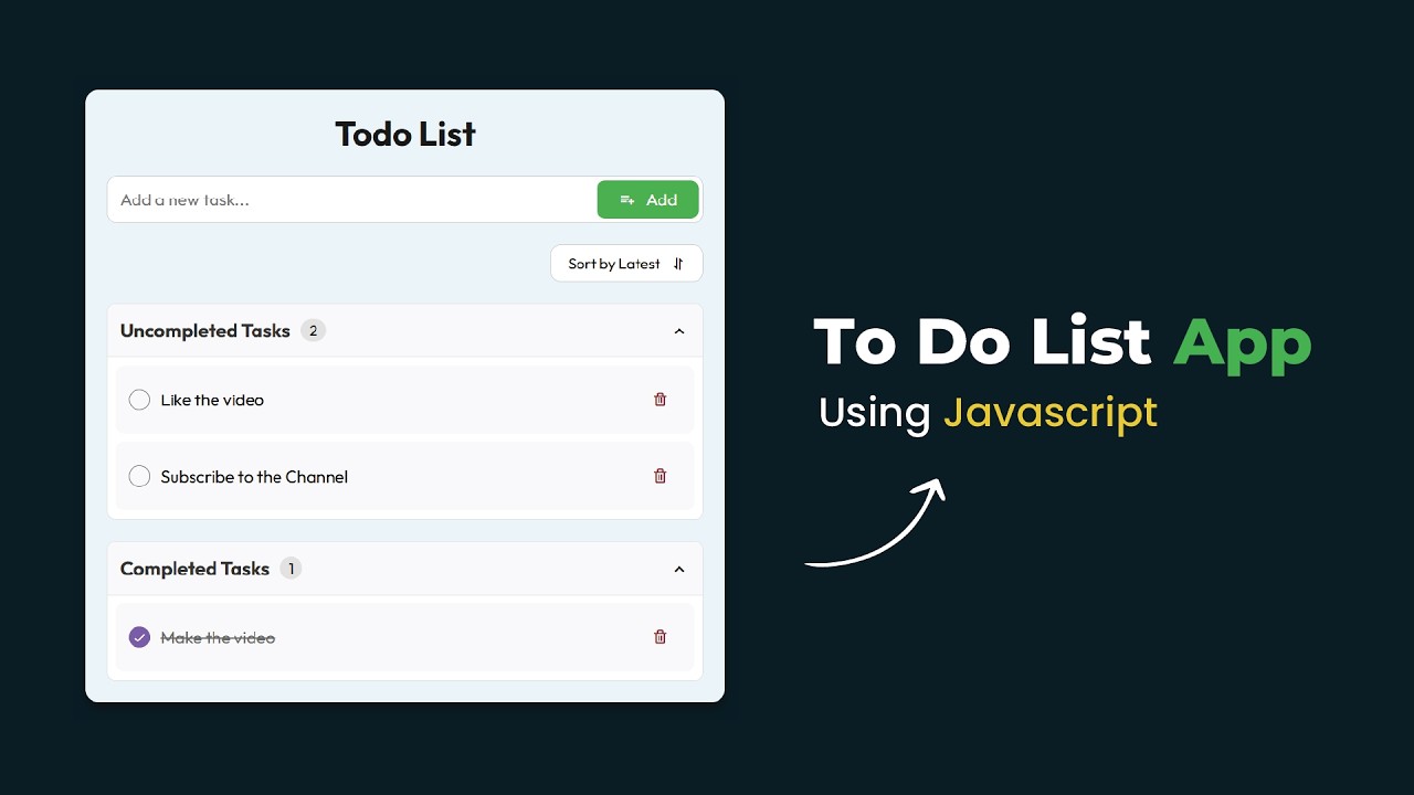 Build a Modern Todo List App with JavaScript &ndash; Step-by-Step Tutorial