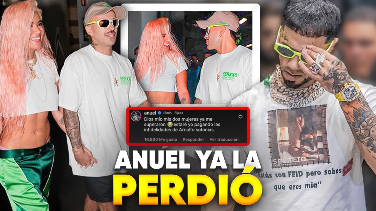 Así Reaccionó Anuel al ver que Karol G Confirmó su Relación con Feid. Karol G y Feid son Novios