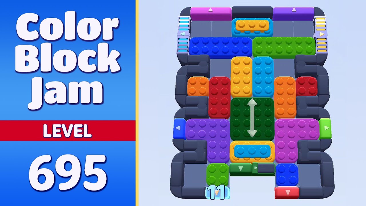 Color Block Jam, уровень 695 | Все головоломки решены! 🎯