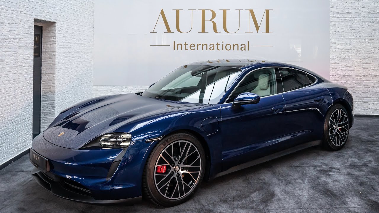 [2021] PORSCHE TAYCAN 4S ENZIANBLAU KREIDE EXTERIOR INTERIOR Walkaround by AURUM International [4K]