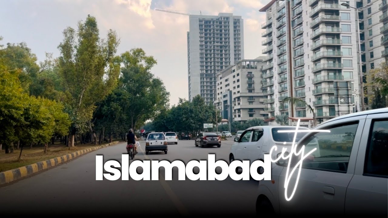 Islamabad City Tour 🇵🇰 | Main Blue Area & Jinnah Avenue Drive | Islamabad Pakistan