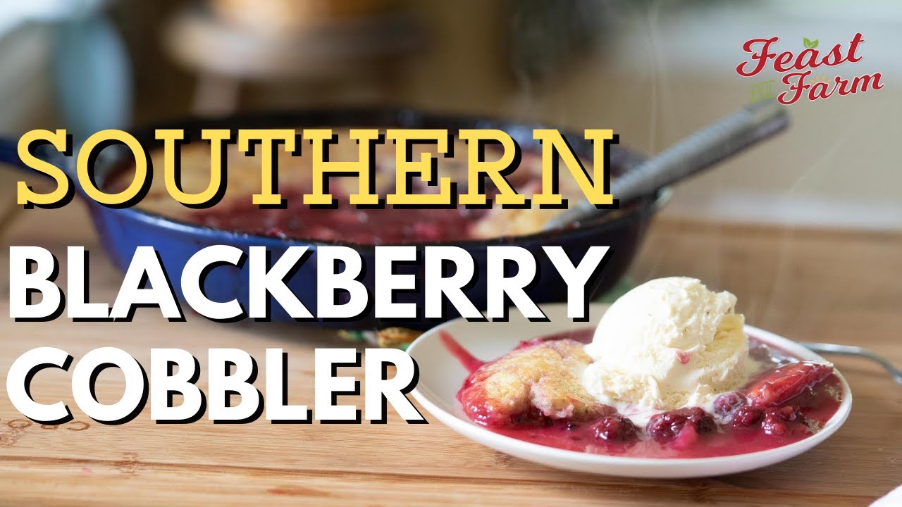 Homemade Blackberry Cobbler Southern Style!