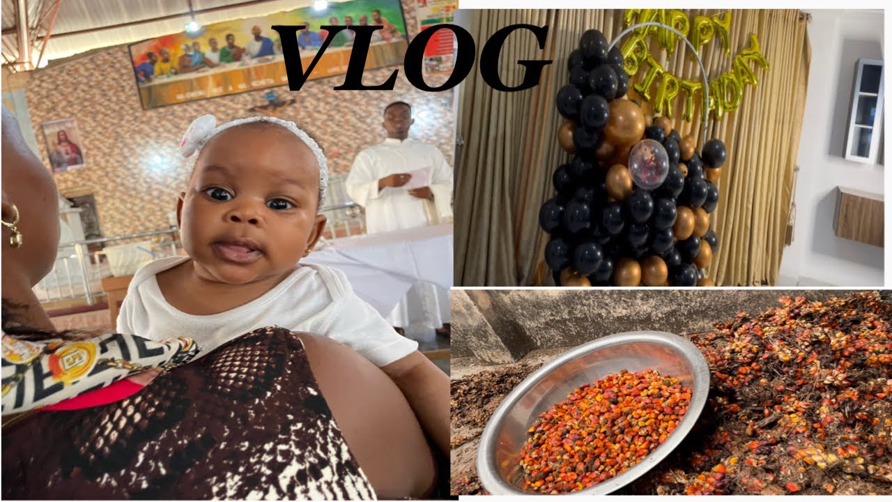 Owerri vlog #1 :/ My Godchild&rsquo;s baptism/ work and village life