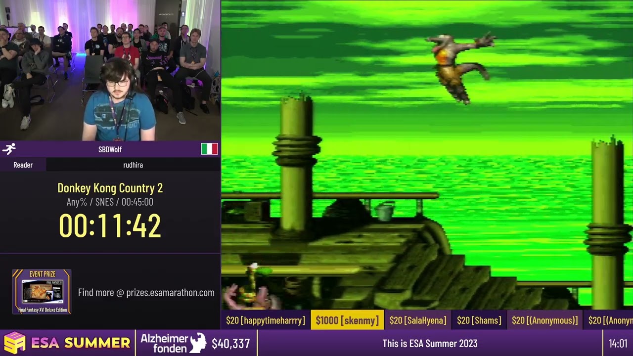 Donkey Kong Country 2 [Any%] by SBDWolf - #ESASummer23