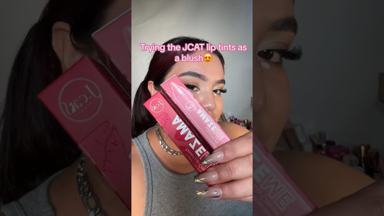 Lip tints but as blush🫶✨ @jcatbeauty #jcatbeauty #jcat #liptint #blush #blushcollection #blushes