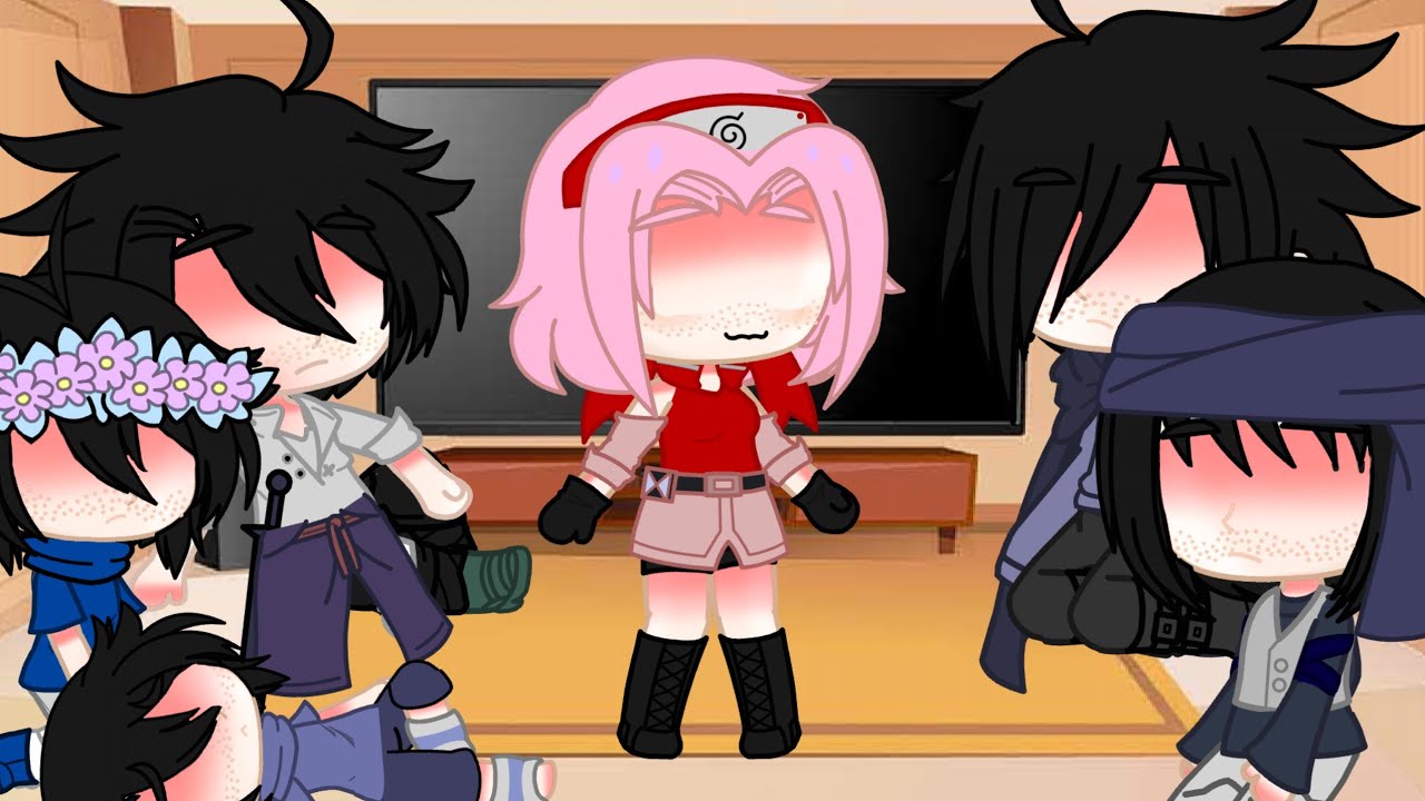Sasuke's reagindo a Sakura- descrição- cacau-chan