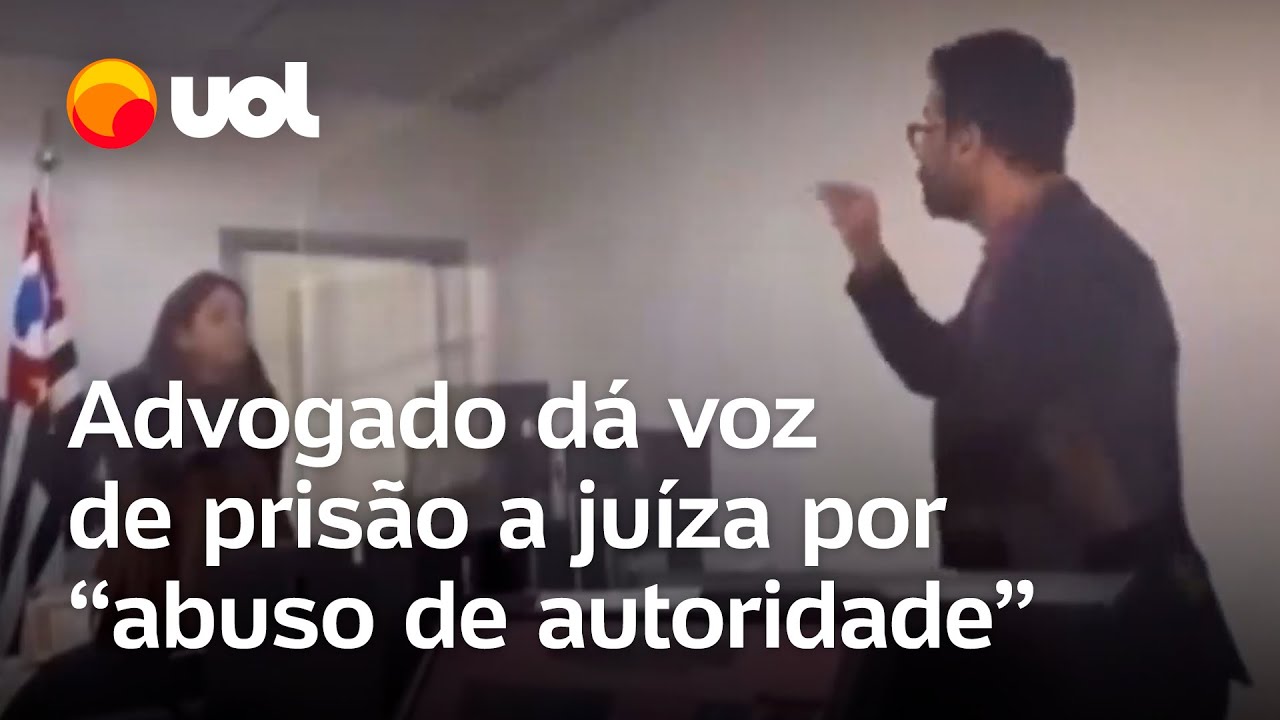 Advogado dá voz de prisão a juíza por 'abuso de autoridade' em audiência; veja vídeo