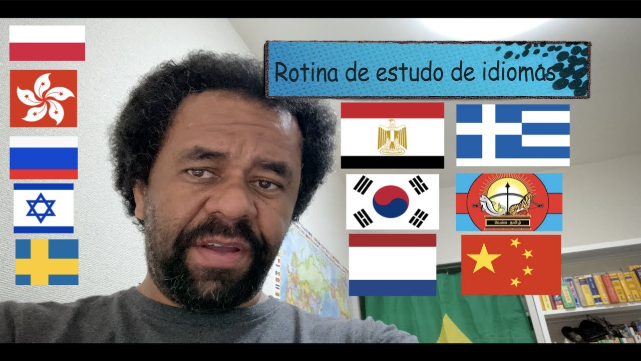 Rotina de estudo de 17 idiomas