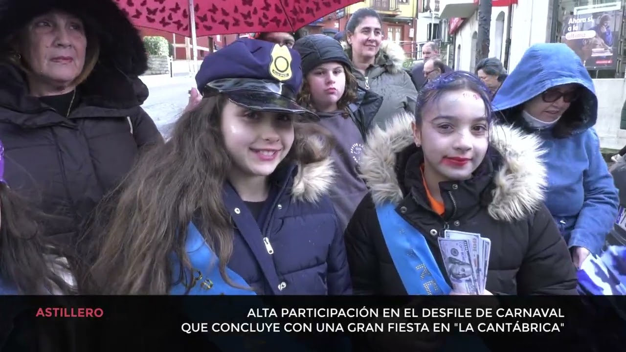 Alta participación en el desfile de carnaval de Astillero