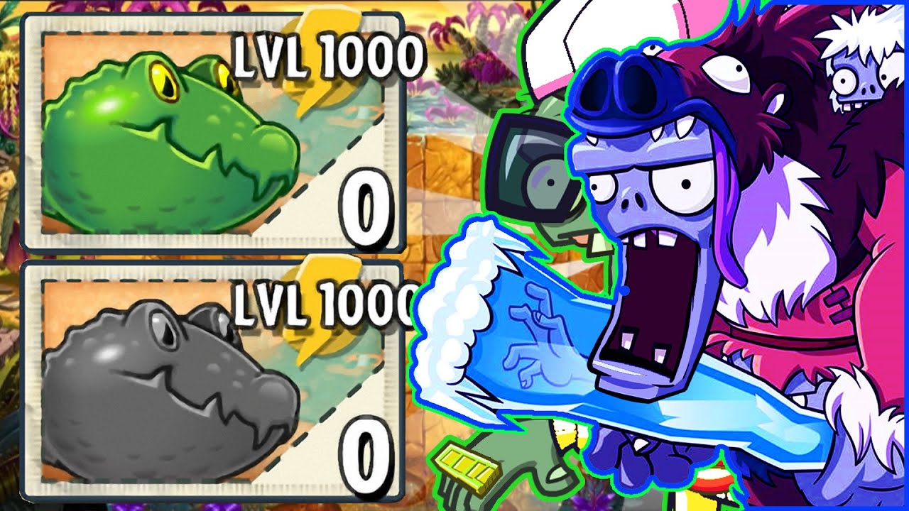Pvz2 Epic Hack - Guacolide Upgraded to Level 1000 Endless Zone| Perfect Pea