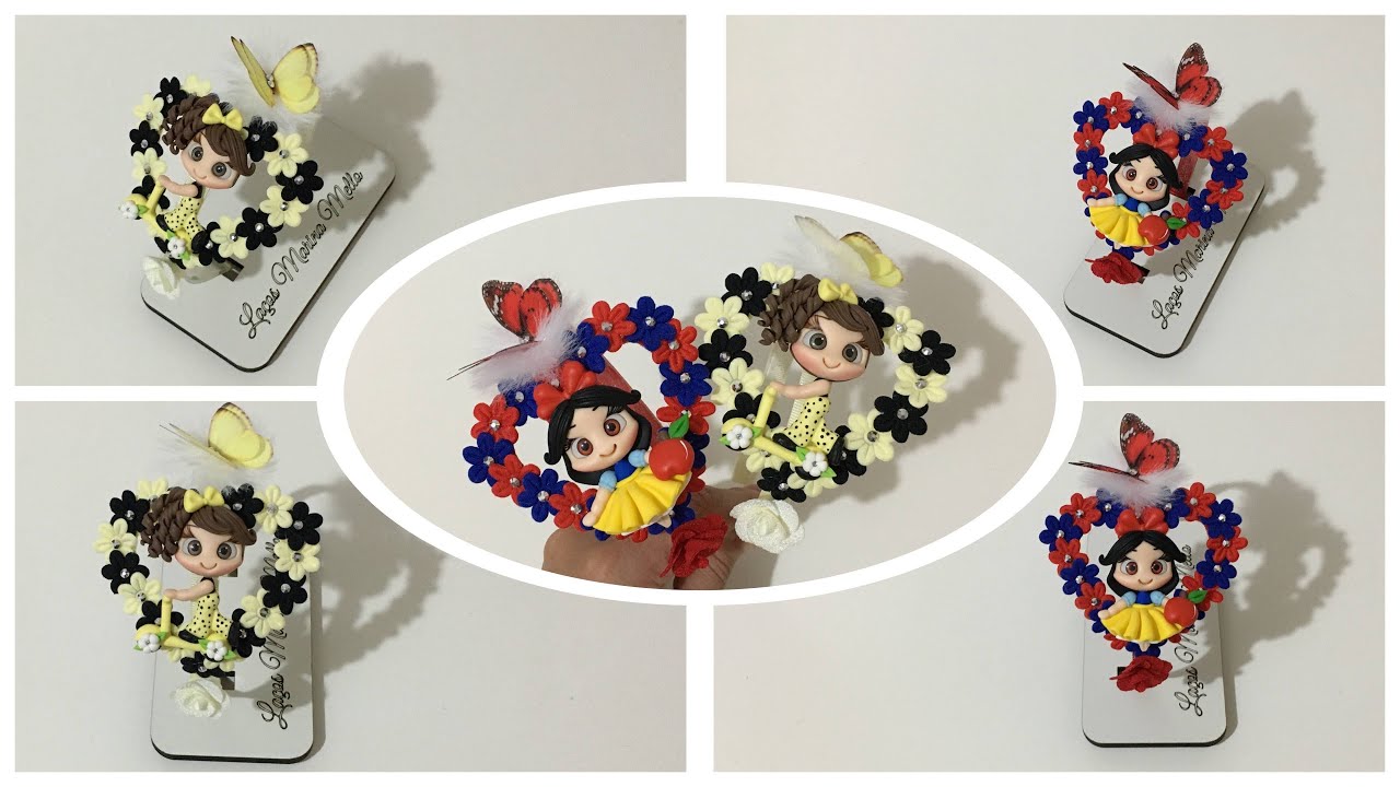 TIARA CORAÇÃO VAZADO COM FLOR 3D + APLIQUE/Ribbonbow/Tiara de Luxo🎀Marina Mello