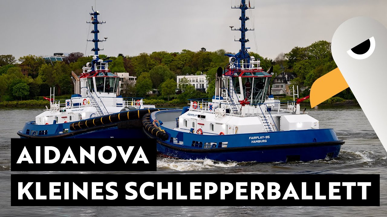 Fairplay Überraschungs-Schlepperballett beim AIDAnova Sail Away
