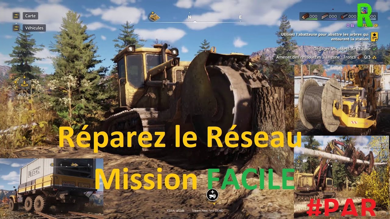 RoadCraft #1 mission FACILE Réparez le Réseau PART1 Route de l'impossible