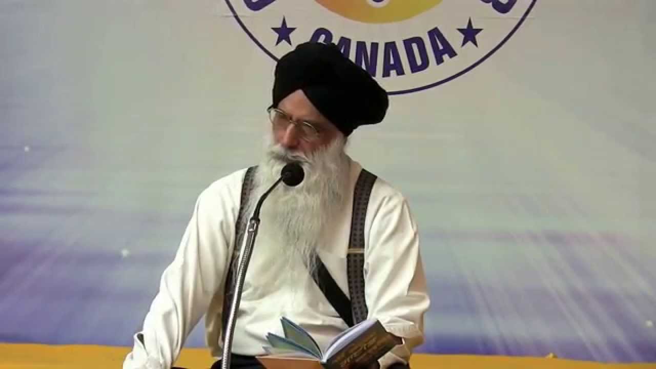 S. Hardial Singh Ji at Dixie Gurdwara Sahib,Canada-2014-Lecture on Gurbani Healing Method.