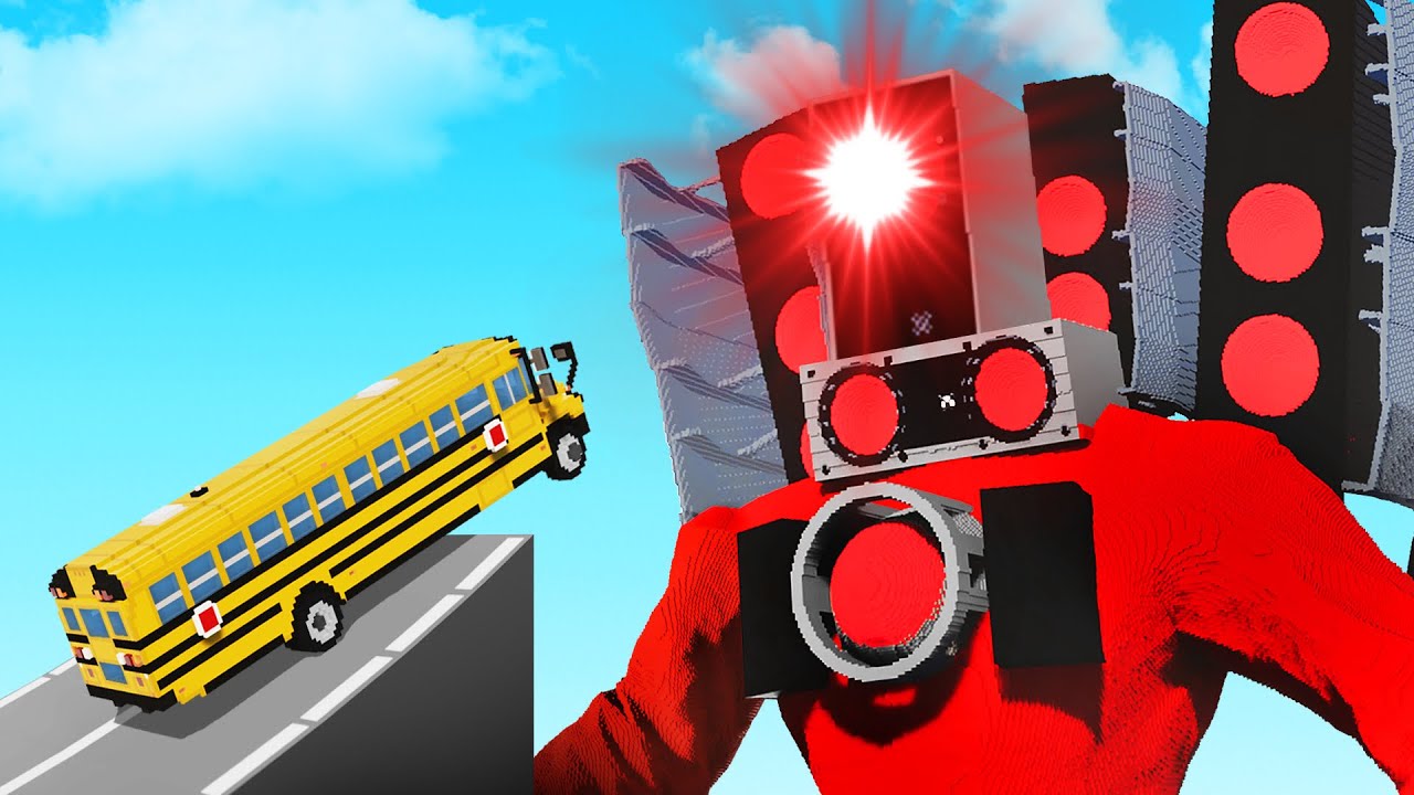 BUS vs TITAN SPEAKERMAN! (Teardown)