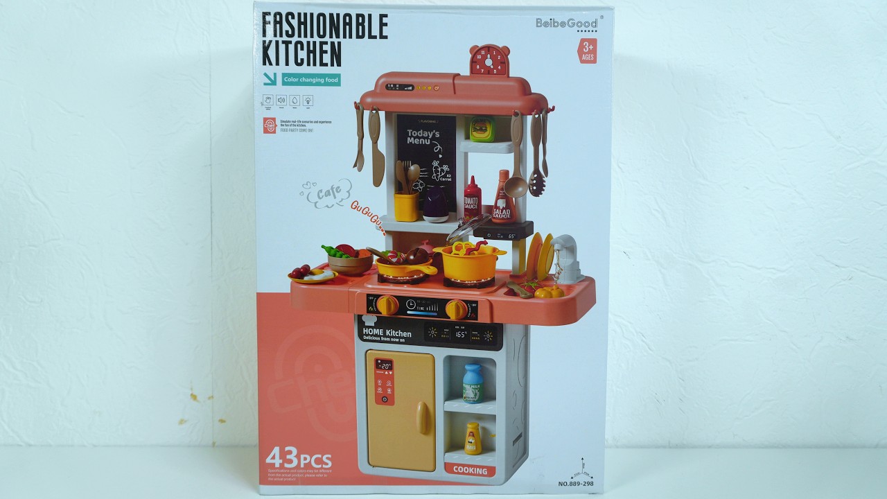Satisfying Toy Unboxing | Fashionable Kitchen Playset (43 PCS)