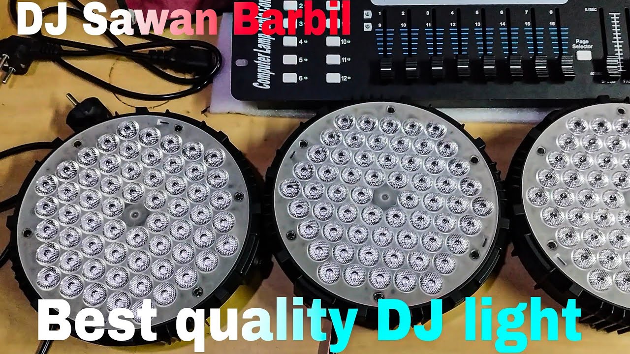DJ light.  best budget par light SP 60 LED RGB full - colour New Model = part 1.  DJ sawan Barbil. 