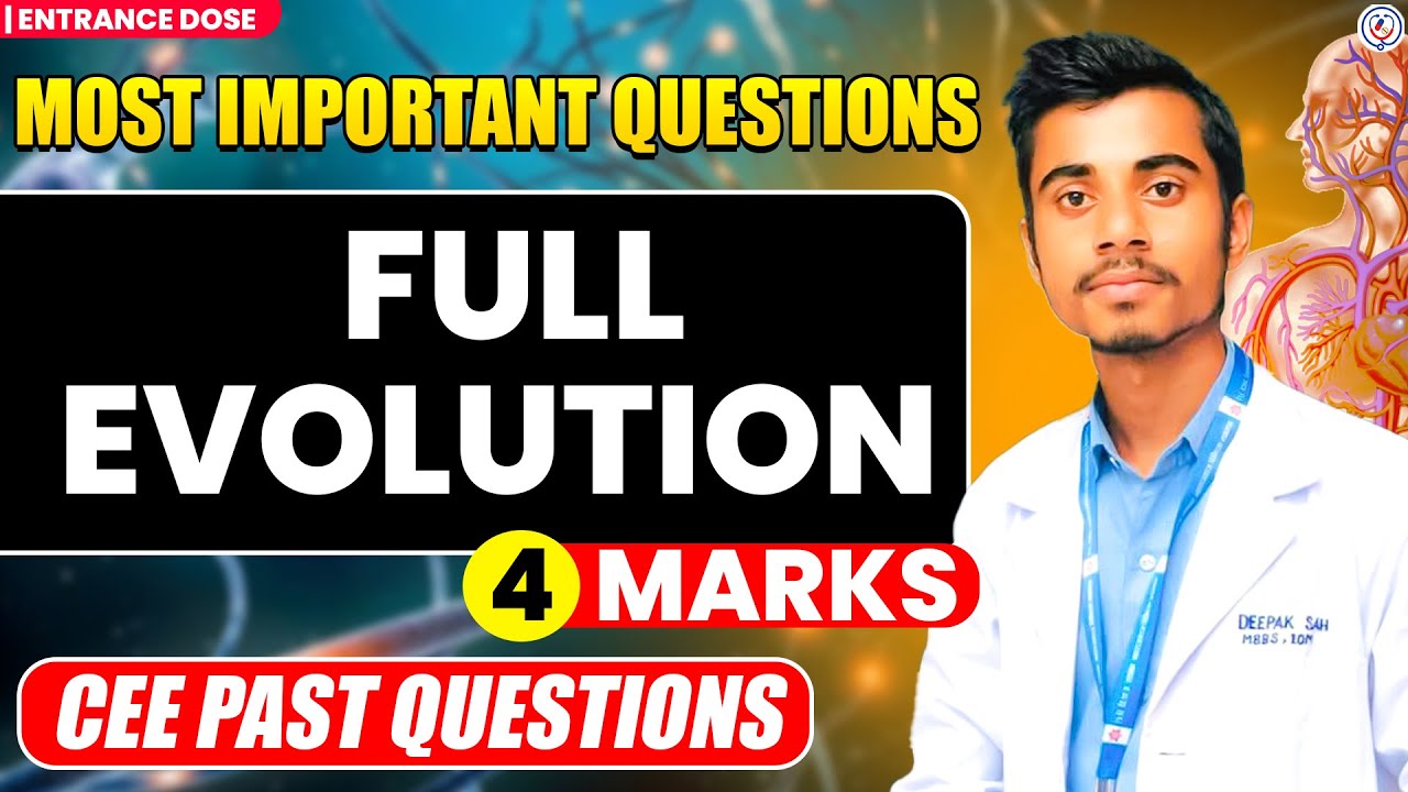 Evolution One Shot Video || 4 Marks Guaranteed || Complete Theory, PYQs and Important Questions