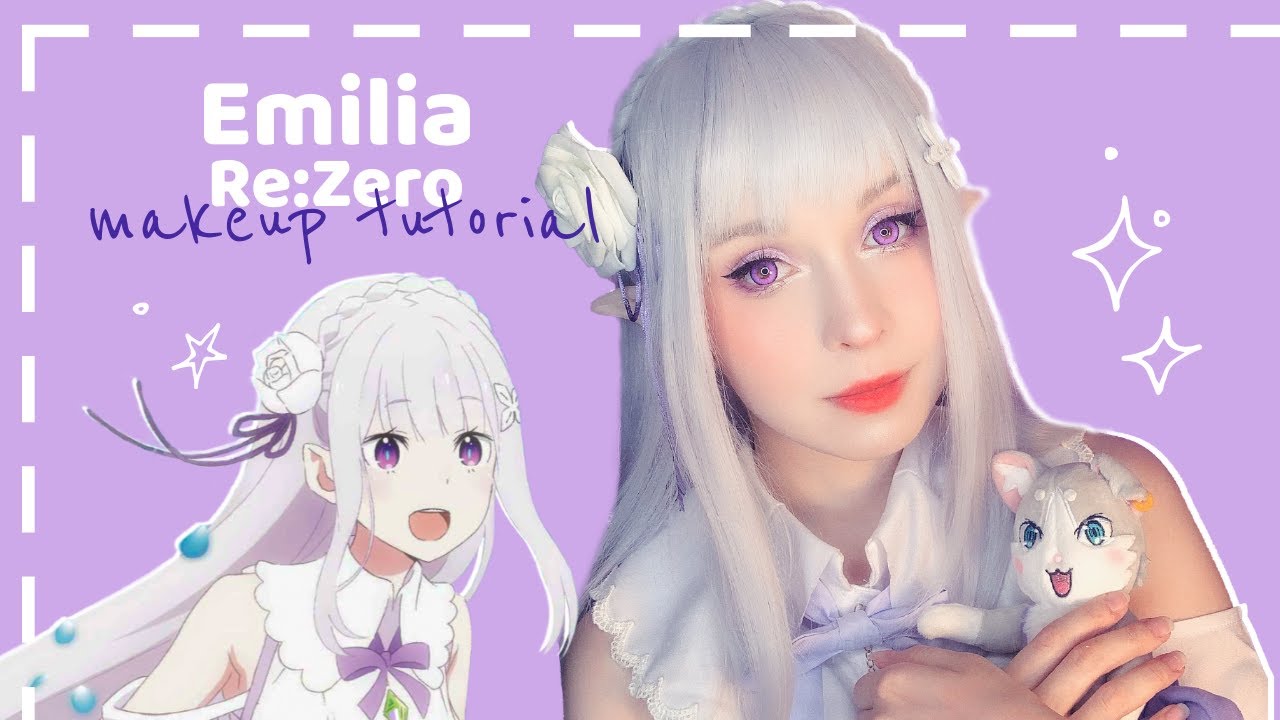 ✧Emilia - Re:Zero kara Hajimeru Isekai Seikatsu - Cosplay Make Up Tutorial Makeover Transformation✧