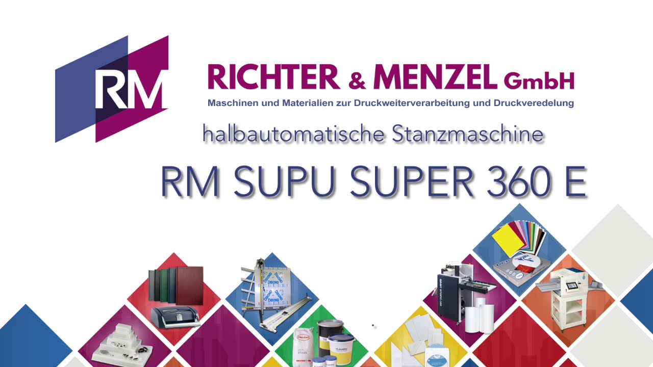 RM SUPU SUPER 360 E - halbautomatische Stanzmaschine mit wechselbaren Werkzeugen